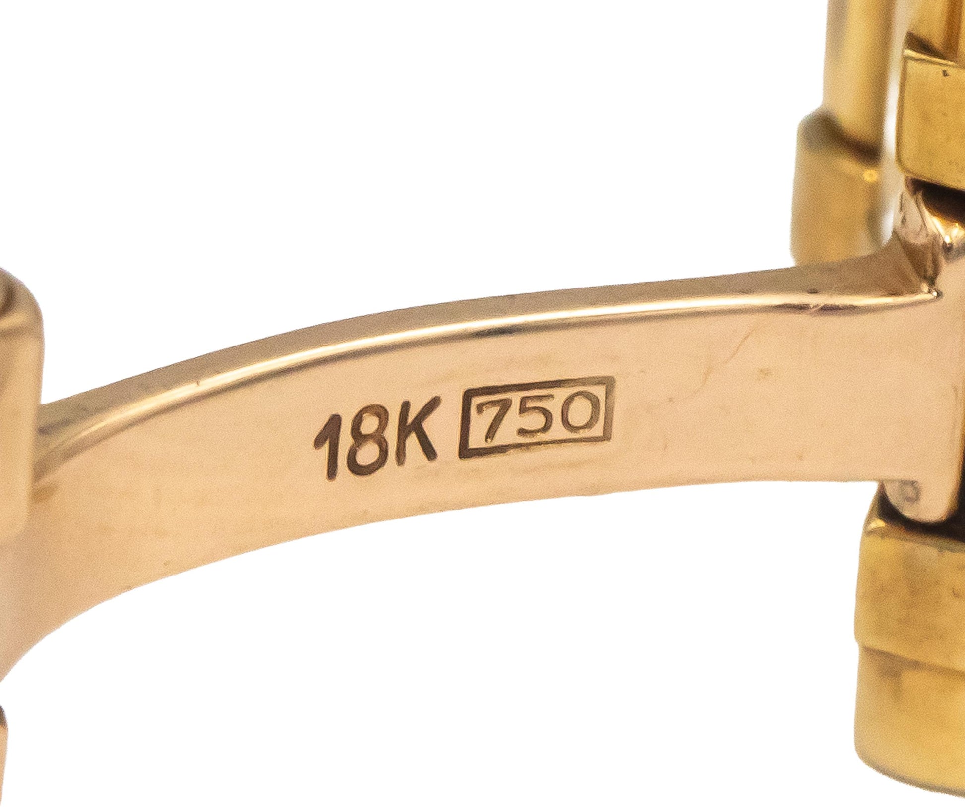 CARTIER Tank Americaine 1710 Yellow Gold 18k Quartz Ladies Watch