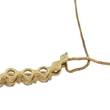 Diamond Round Cut 14k Yellow Gold Journey Pendant Necklace 0.50CT