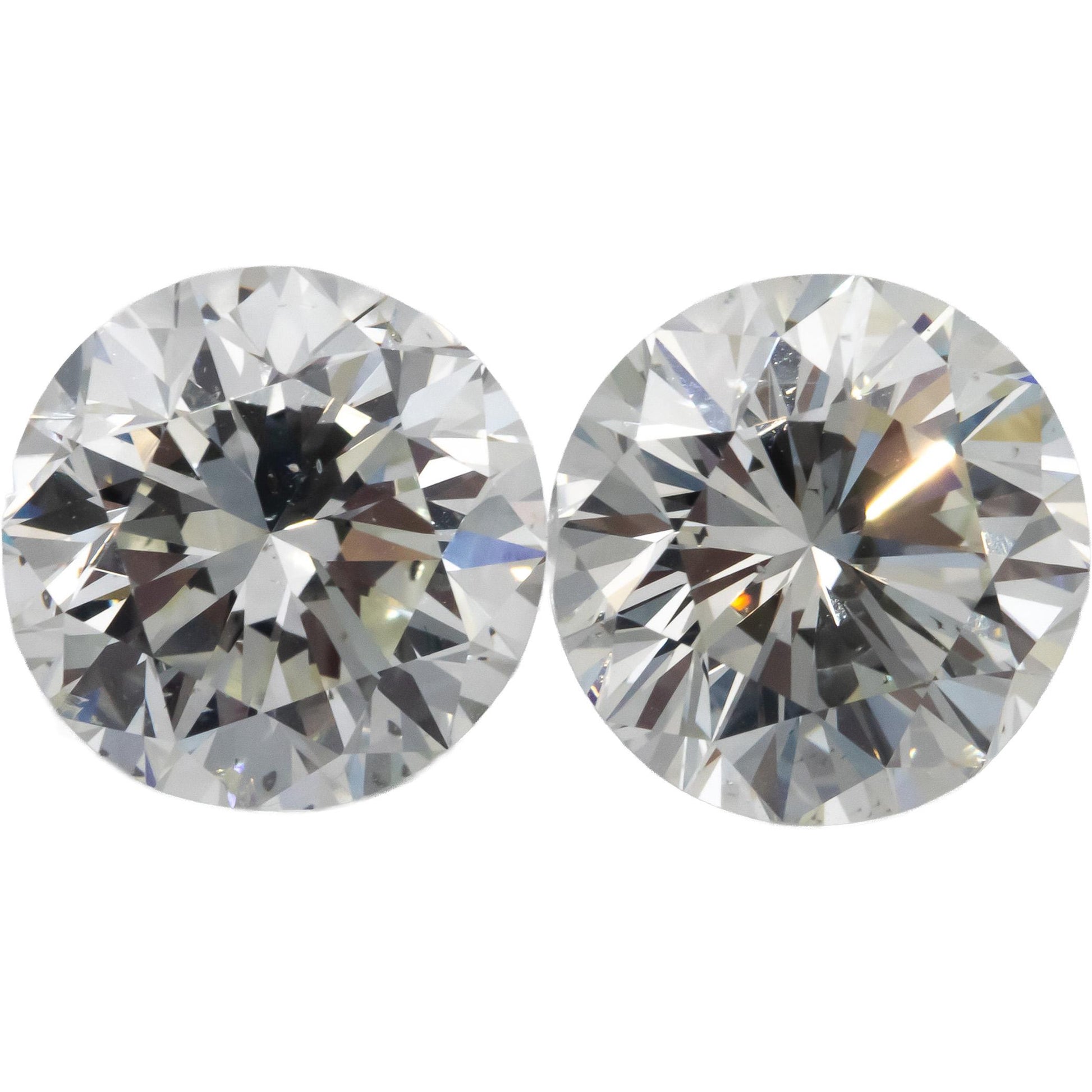 GIA Certified Round Brilliant Diamonds Loose Stones Set of Two 10.01CT Total