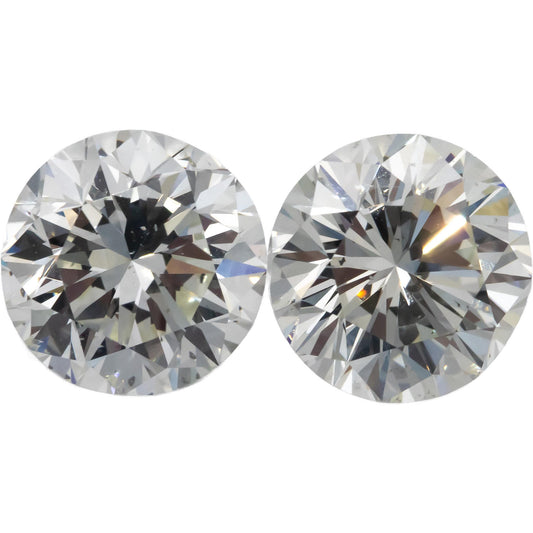 GIA Certified Round Brilliant Diamonds Loose Stones Set of Two 10.01CT Total
