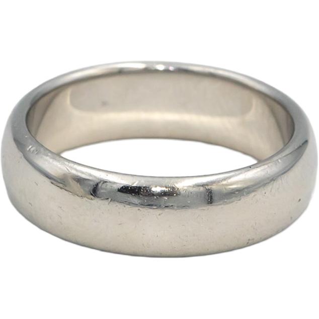 TIFFANY & CO. Platinum Forever Wedding Band Ring 6mm Wide Size 8.25 Retail $2900