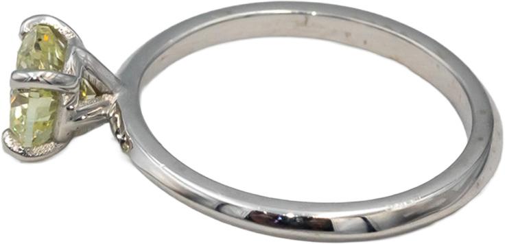 14k White Gold VS Round Diamond Solitaire Engagement Ring 1.01CT