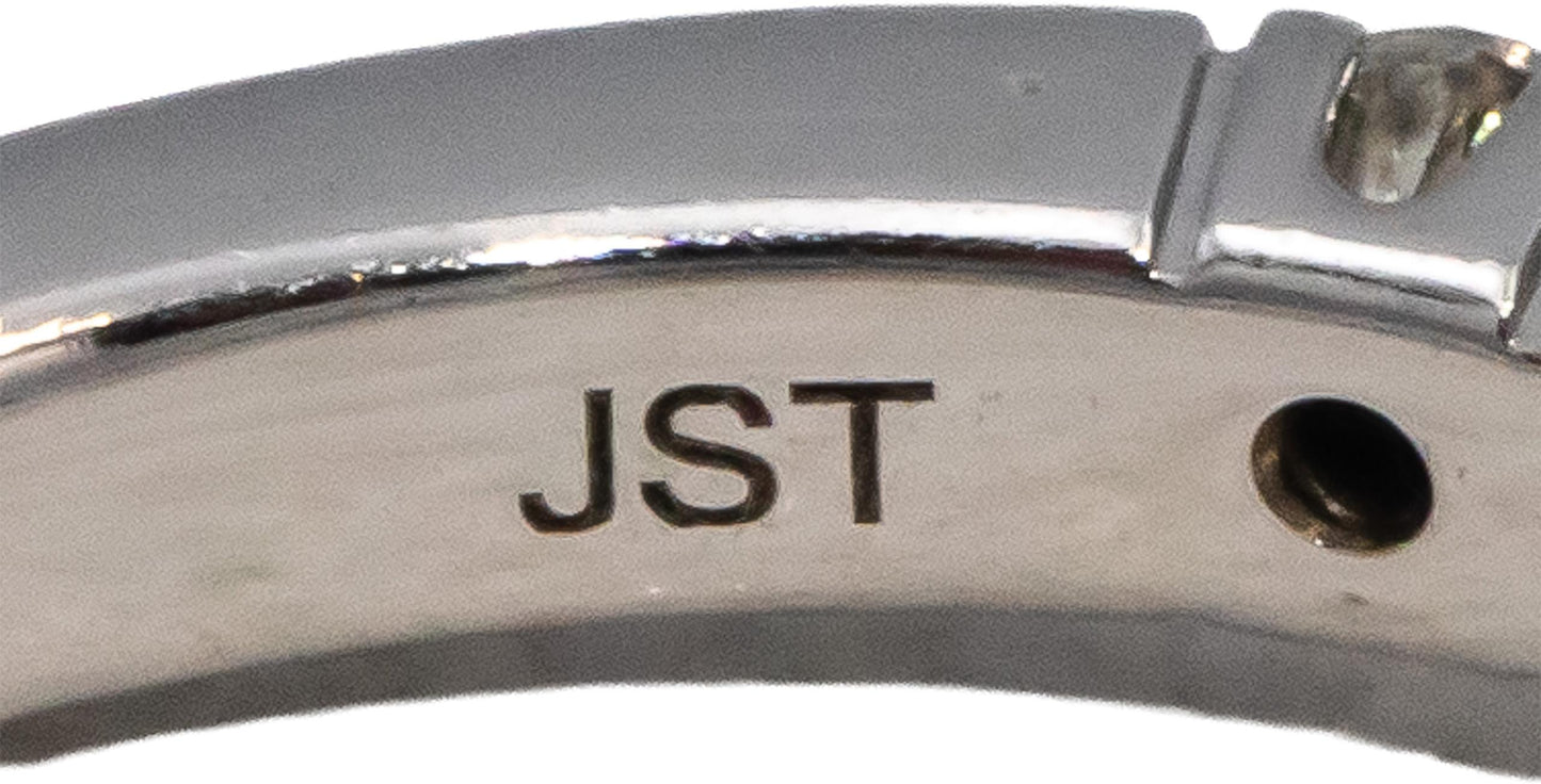 14k White Gold Round Diamond Engagement Ring 0.90CT w/ 0.45CT Center Size 7