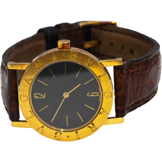 BVLGARI 18k Yellow Gold Classic BB30GL Quartz Watch