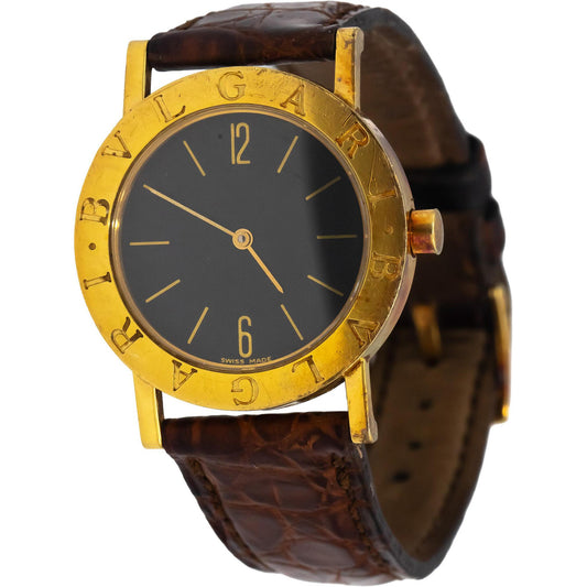 BVLGARI 18k Yellow Gold Classic BB30GL Quartz Watch