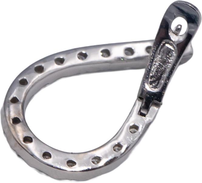 14k White Gold Round Diamond Spiral Hoop Earrings 1.43CT