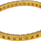10k Yellow Gold Round Diamond Inside Out Hoop Earrings 5.0CT