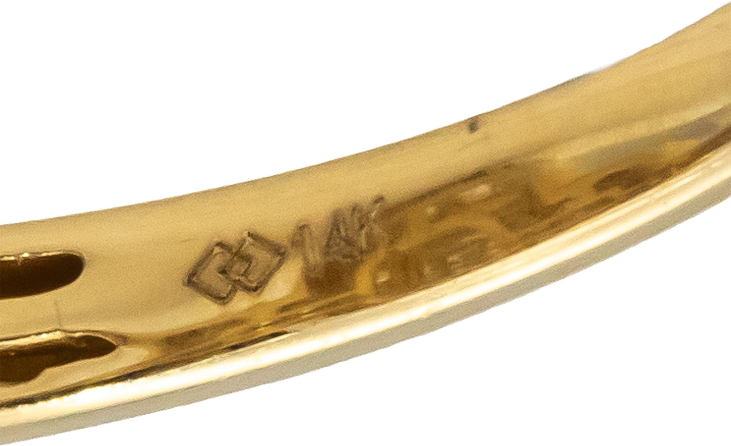 14k Yellow Gold Princess Baguette Round Diamond Cocktail Ring 1.0CT Size 9.75
