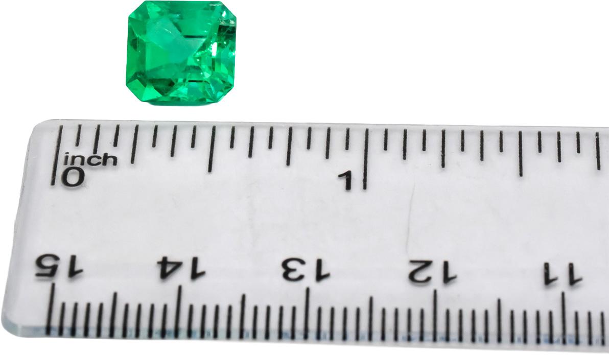 GIA Certified Natural Colombian Emerald Octagonal Cut Loose Gemstone 3.15CT