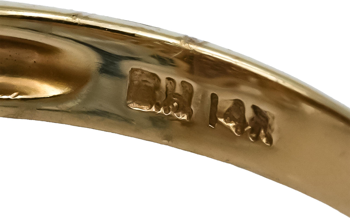 14k Yellow Gold Marquise Baguette Round Diamond Cocktail Ring 1.50CT Size 7