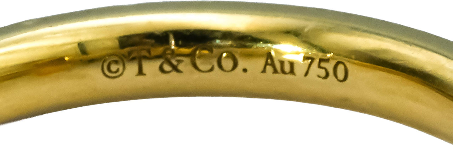 TIFFANY & CO. 18k Yellow Gold Tiffany T1 Ring Size 6.25 w/ Pouch and Receipt