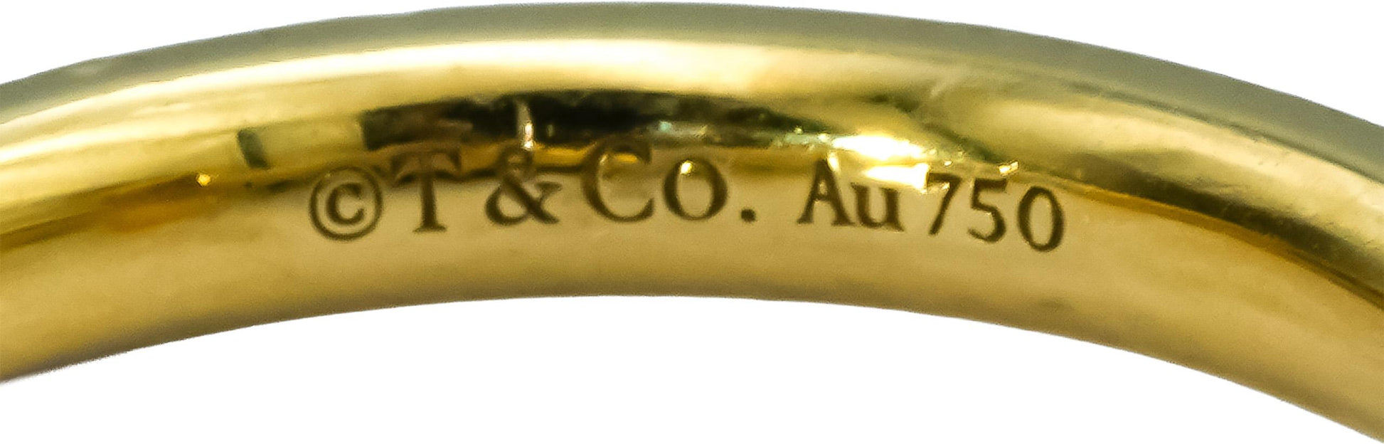 TIFFANY & CO. 18k Yellow Gold Tiffany T1 Ring Size 6.25 w/ Pouch and Receipt