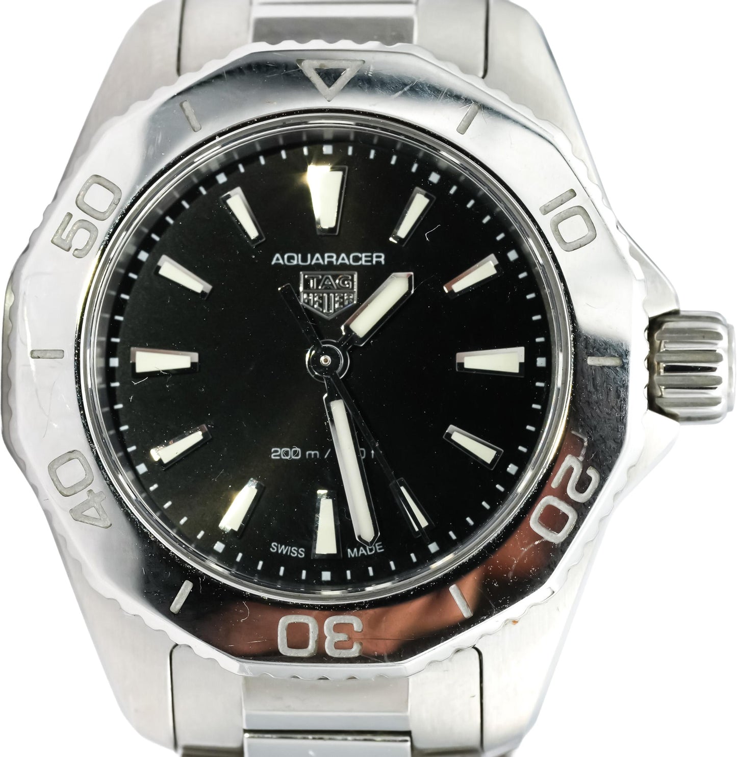 TAG HUER Stainless Steel Aquaracer Professional 200 Ladies Watch w/ Box & Papers
