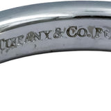 TIFFANY & CO. Platinum VS Round Diamond Band Ring 0.06CT Size 8.25
