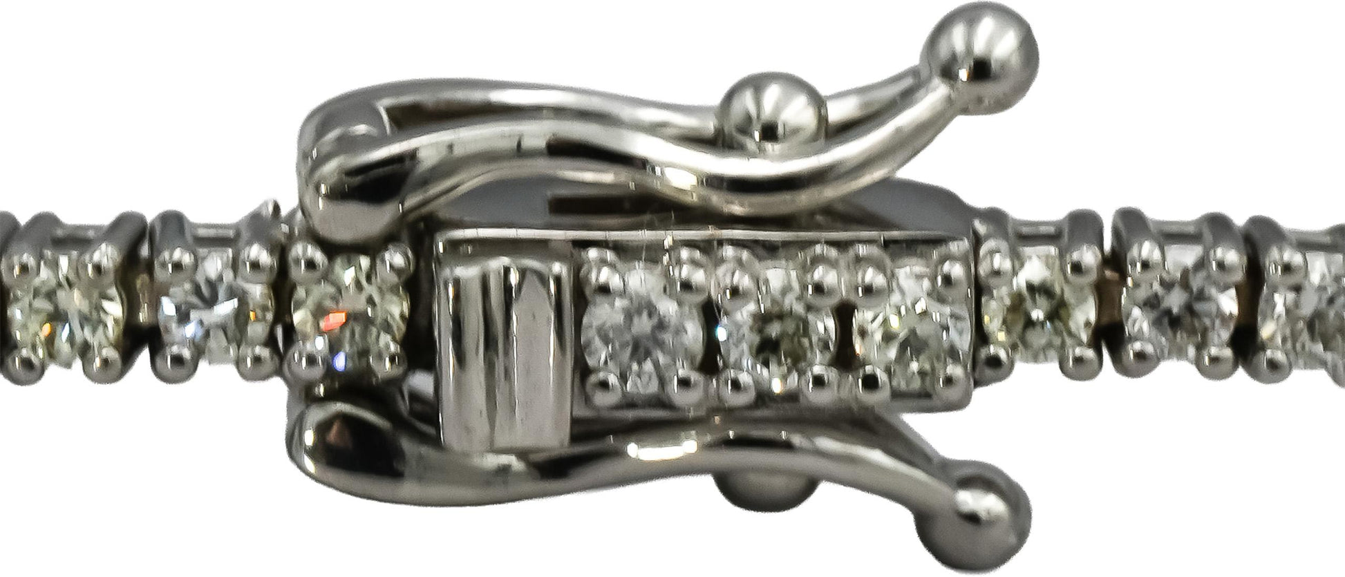 14k White Gold VS Round Diamond Tennis Bracelet 1.60CT