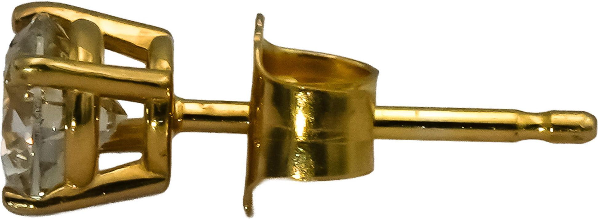 14k Yellow Gold Round Diamond Stud Earrings 0.64CT