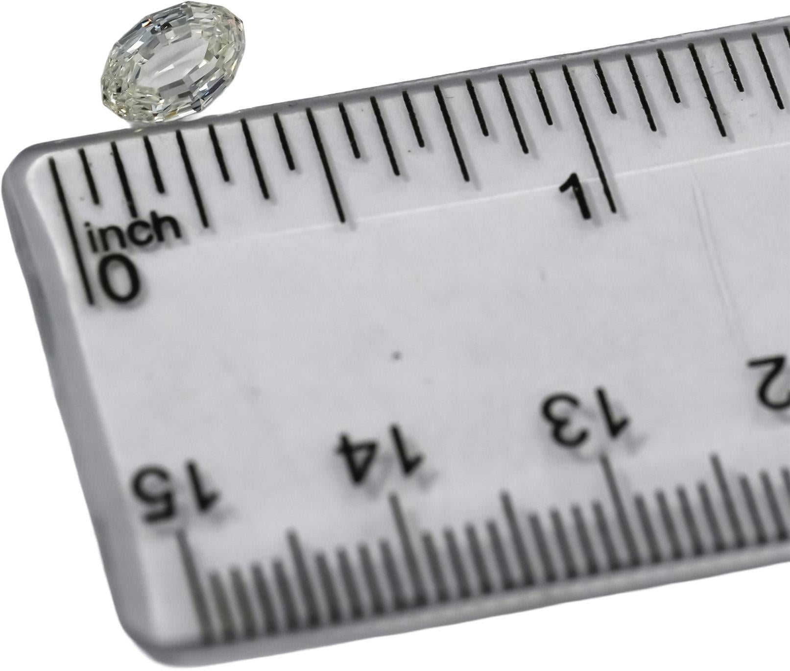 GIA Certified VS1/I Oval Step Cut Natural Diamond Loose Stone 1.00CT