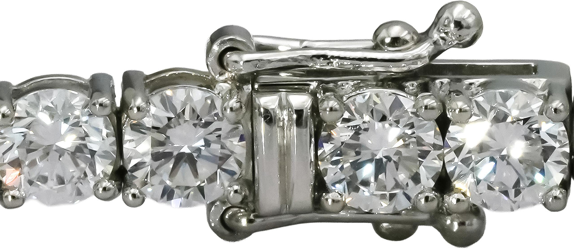 Platinum VS Round Lab-Grown Diamond Tennis Bracelet 9.54CT