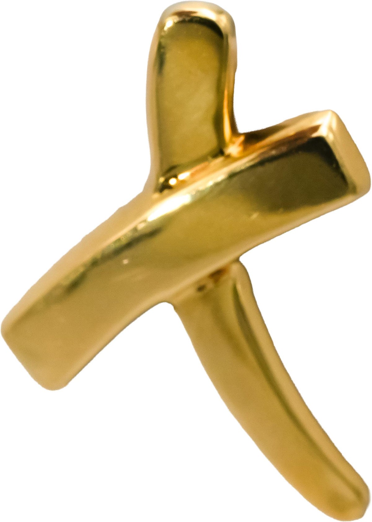 TIFFANY & CO. 18k Yellow Gold Paloma Picasso Graffiti X Stud Earrings