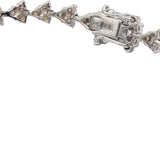 14k White Gold 2.20CT Diamond Fancy Tennis Bracelet