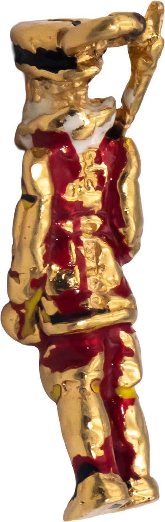 10k Yellow Gold Jewelry Enamel Beefeater Guard Figure Charm
