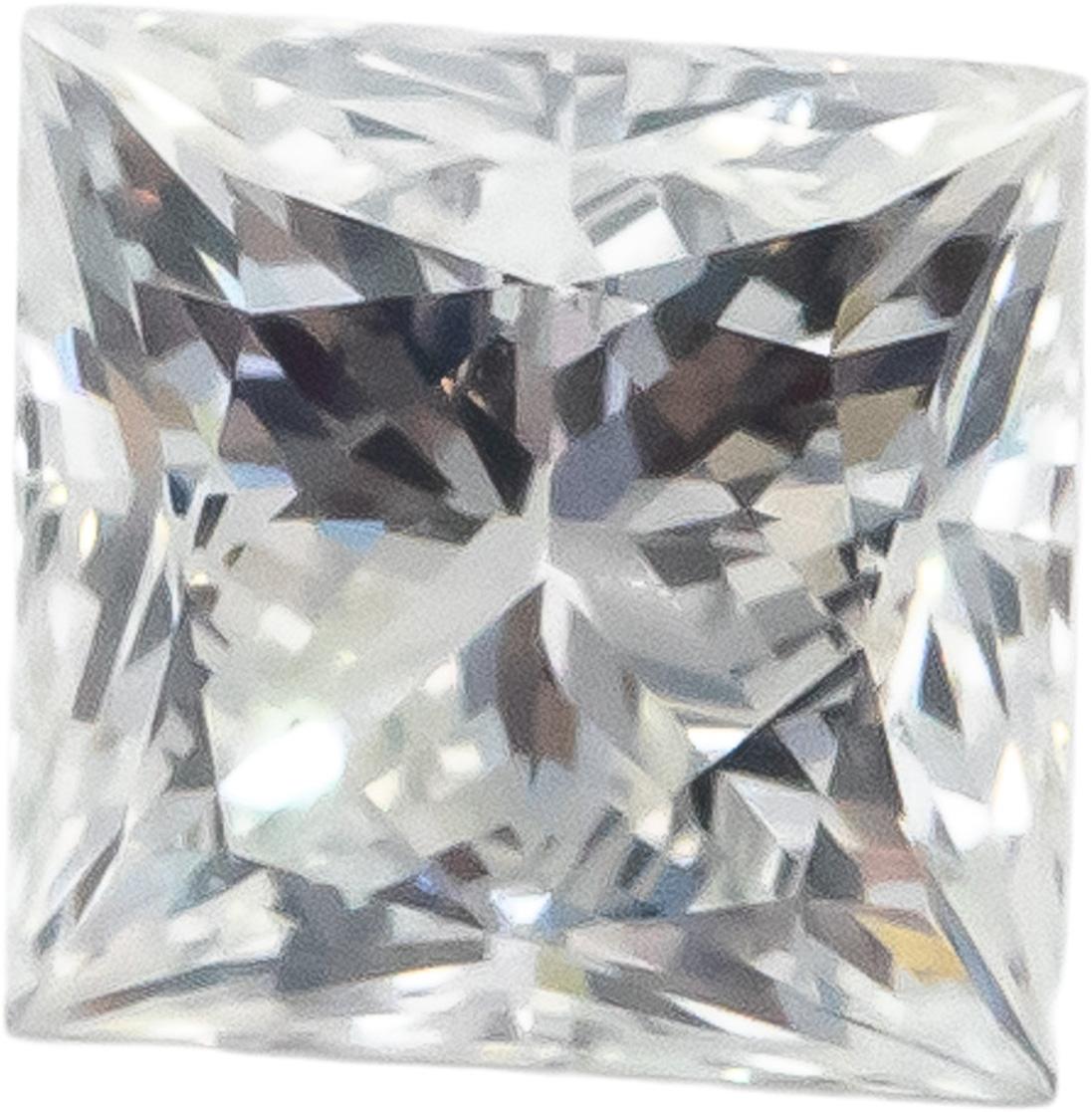 GSI Certified 0.60CT SI1/I Leo Princess Diamond Loose Stone w/ Report