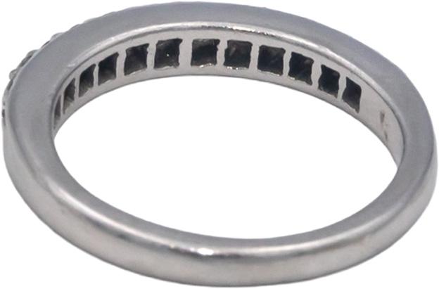 Platinum Jewelry 0.30CT Round Cut Diamond Anniversary Band Ring Size 4.5