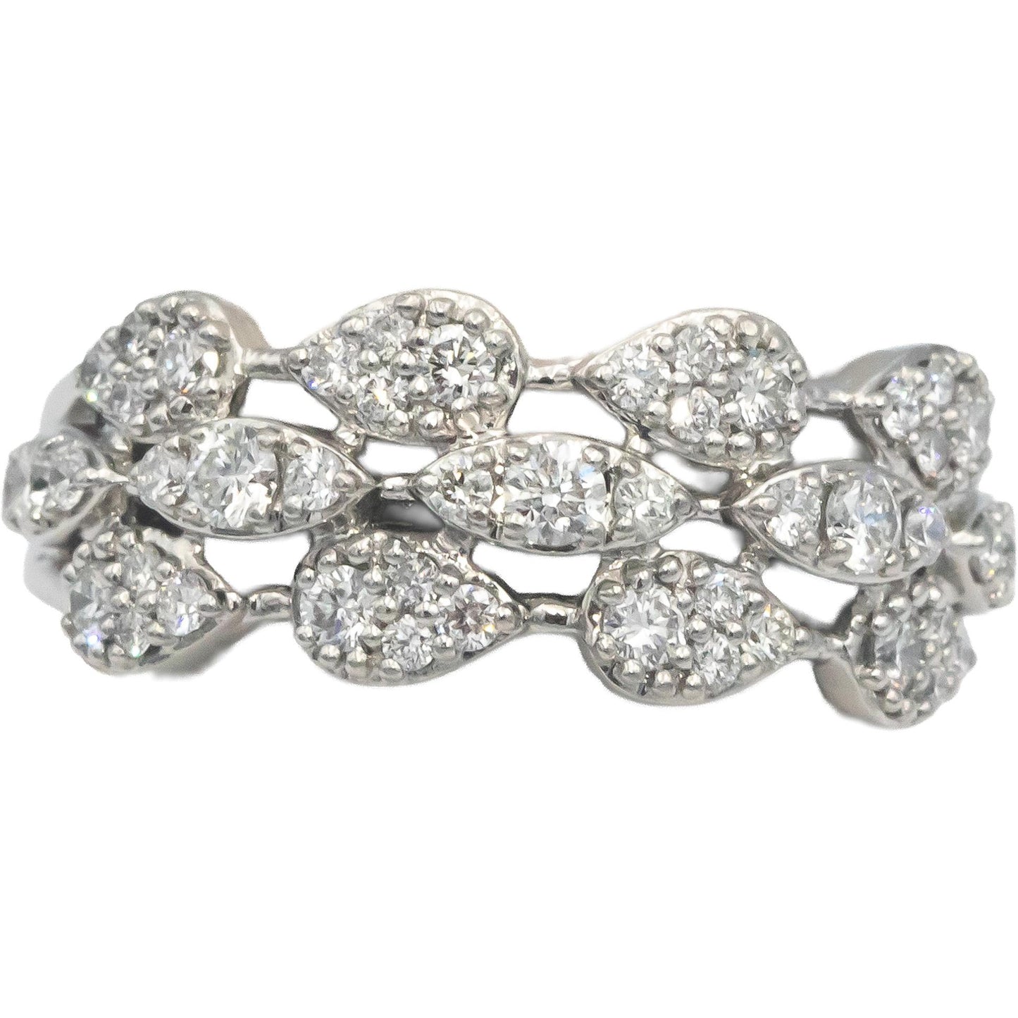 LE VIAN Platinum Round Diamond Ring 0.60CT Size 6.5 - $4800 Retail Value