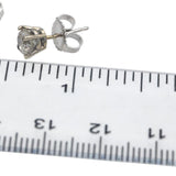 14k White Gold Round Diamond Stud Earrings 1.34CT