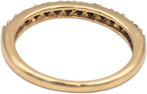 14k Yellow Gold Jewelry Round Diamond Band Ring 0.25CT Size 7
