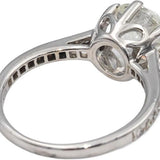 18k White Gold Round Diamond Engagement Wedding Ring 2.17CT w/ 2.01CT Center