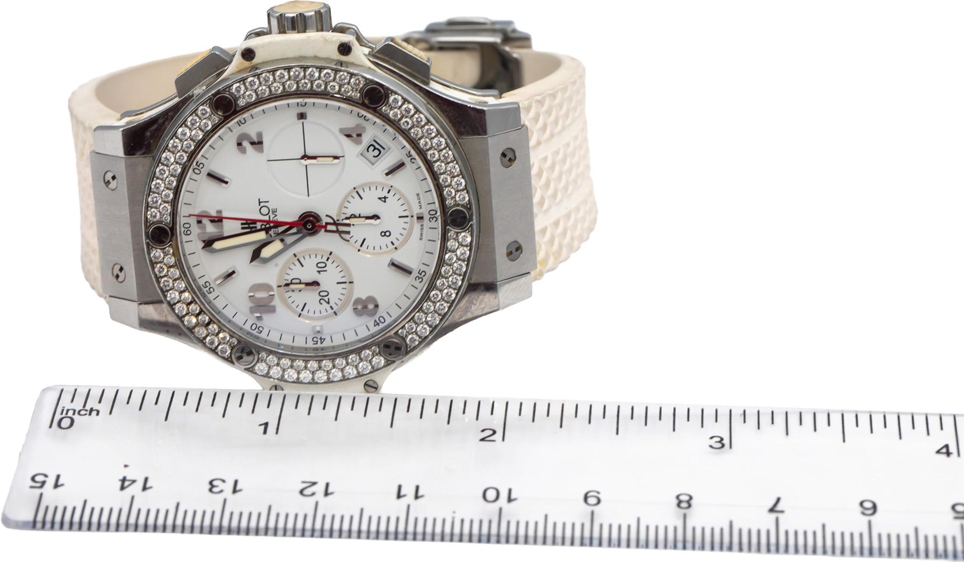 HUBLOT Big Bang Stainless Steel Diamond Chronograph Automatic Watch 41mm