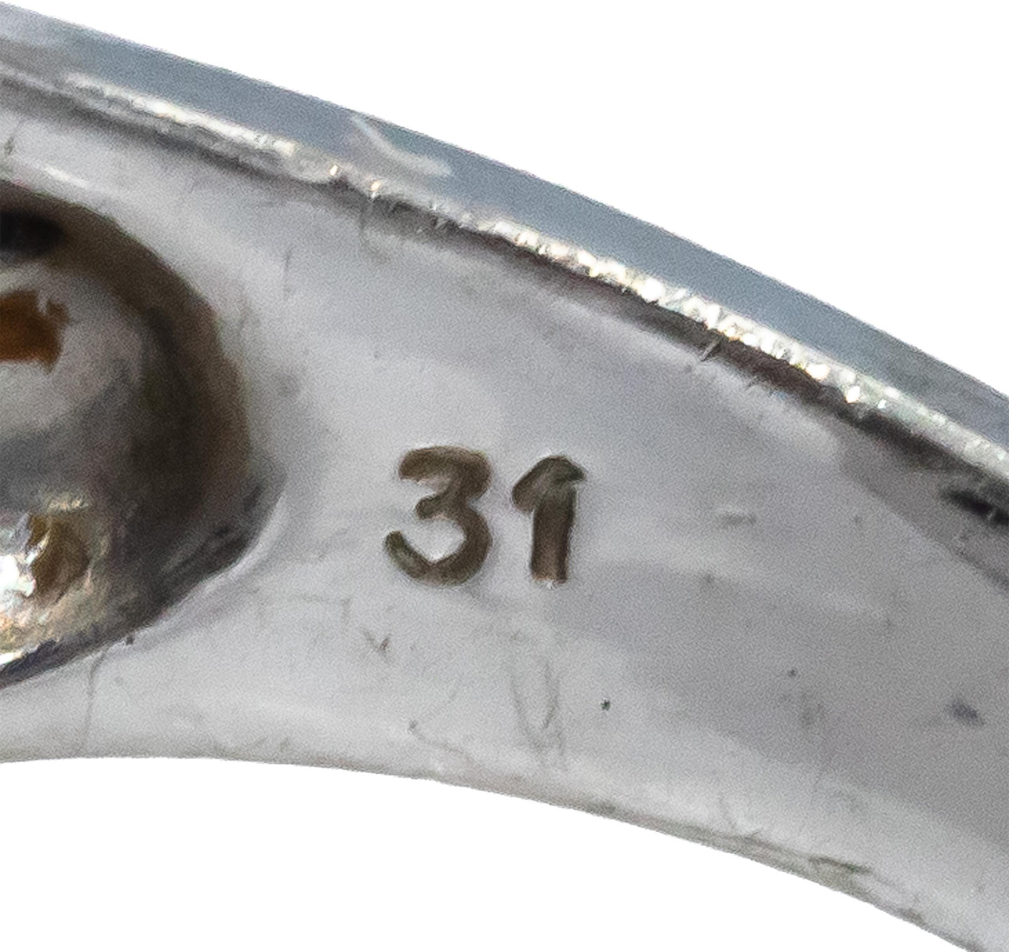 14k White Gold Round Diamond Cluster Cocktail Ring 0.55CT Size 6