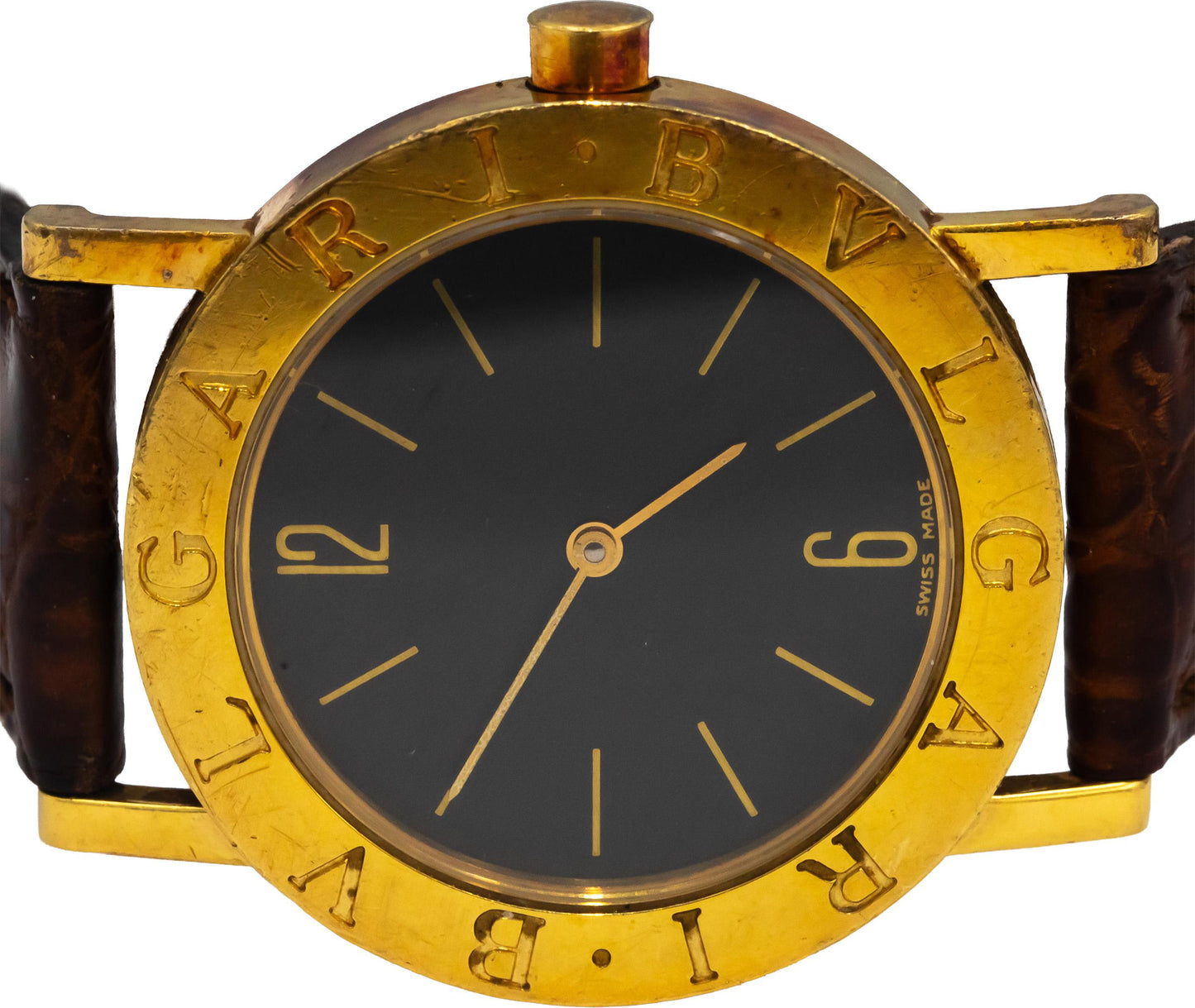 BVLGARI 18k Yellow Gold Classic BB30GL Quartz Watch