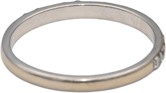 14k White Gold Round Diamond Band Ring 0.25CT Size 5.75