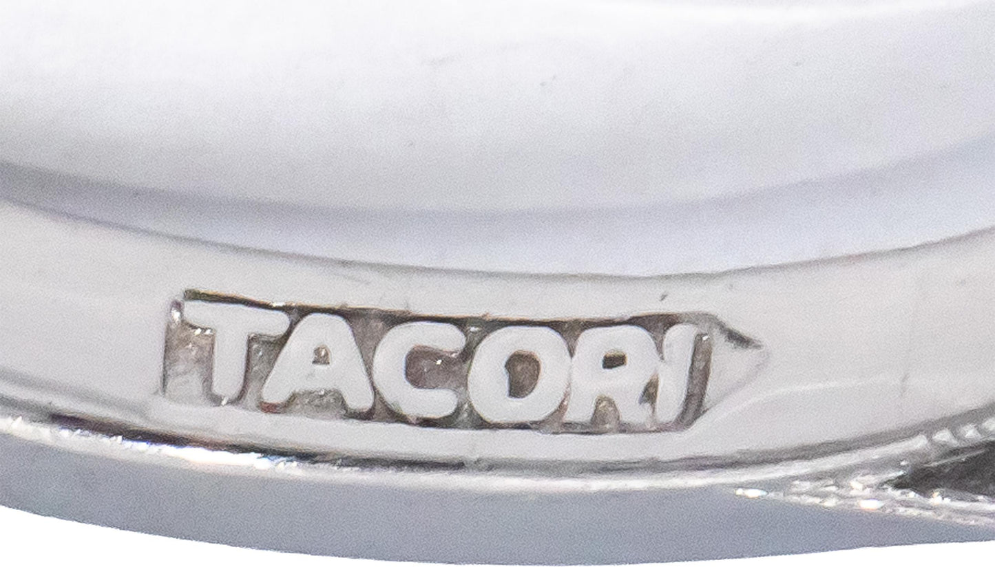 TACORI Platinum Blue Sapphire & Diamond Cocktail Ring 2.48CT Size 6.25