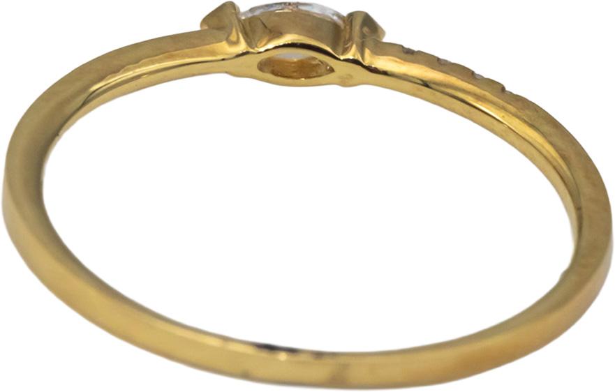 18k Yellow Gold VS Marquise & Round Diamond Band Ring 0.20CT Size 7.25