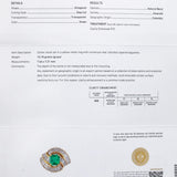 GIA Certified 14k Yellow Gold Colombian Emerald & Diamond Ring 4.0CTW Size 4.75