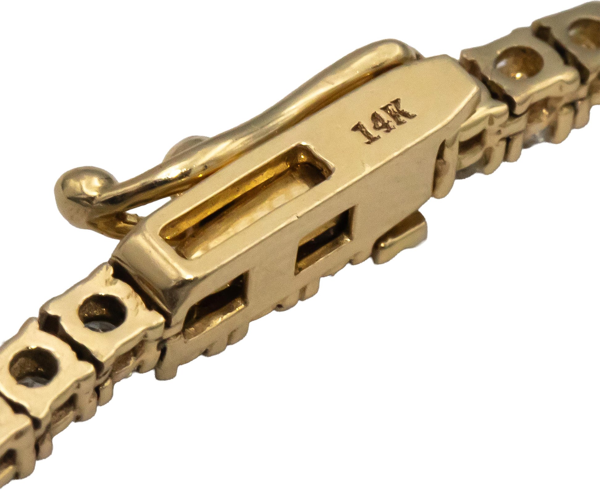 14k Yellow Gold VS Round Diamond Tennis Necklace 8.93CT