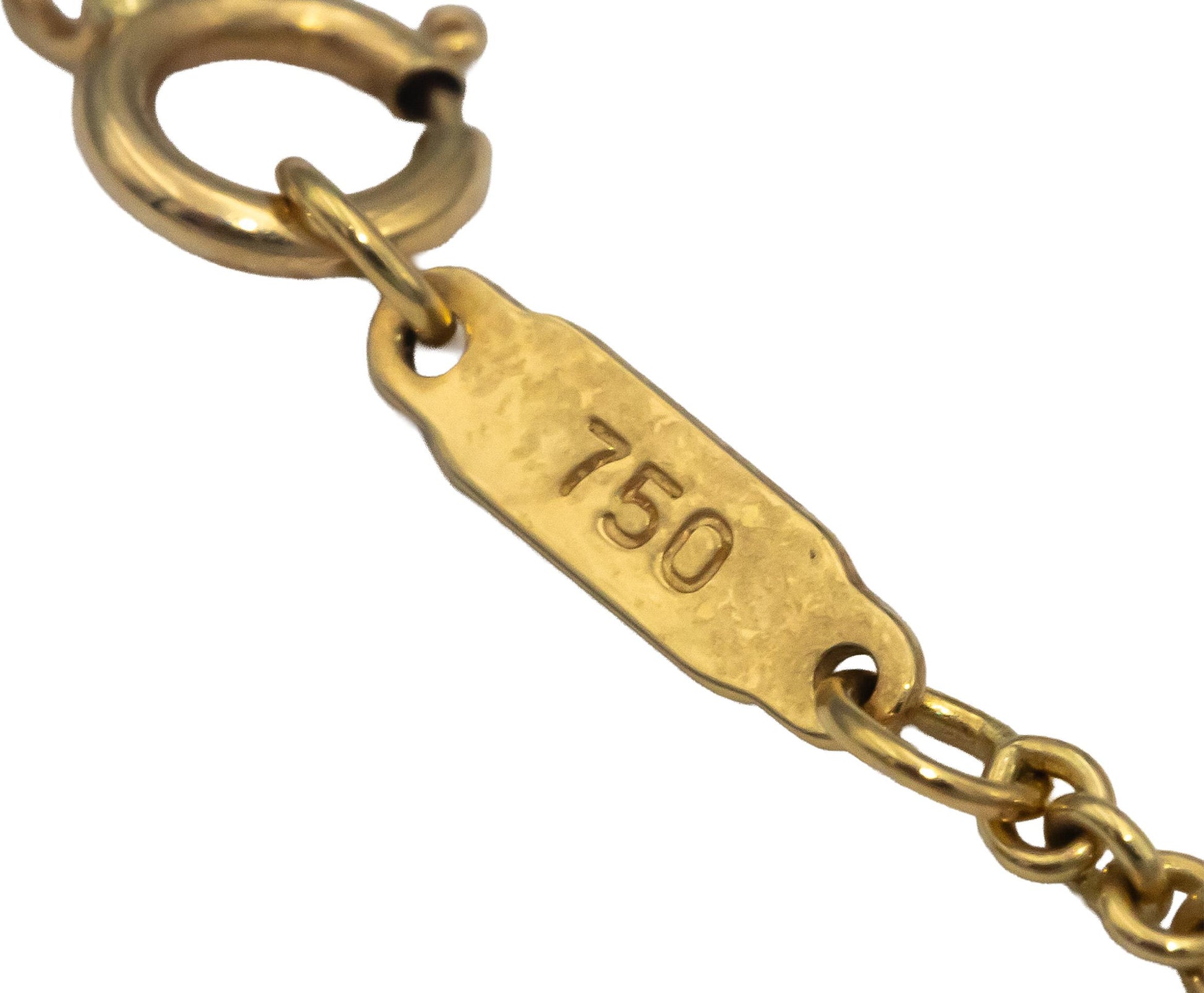TIFFANY & CO. Vintage 18k Yellow Gold Puffed Heart Pendant Necklace