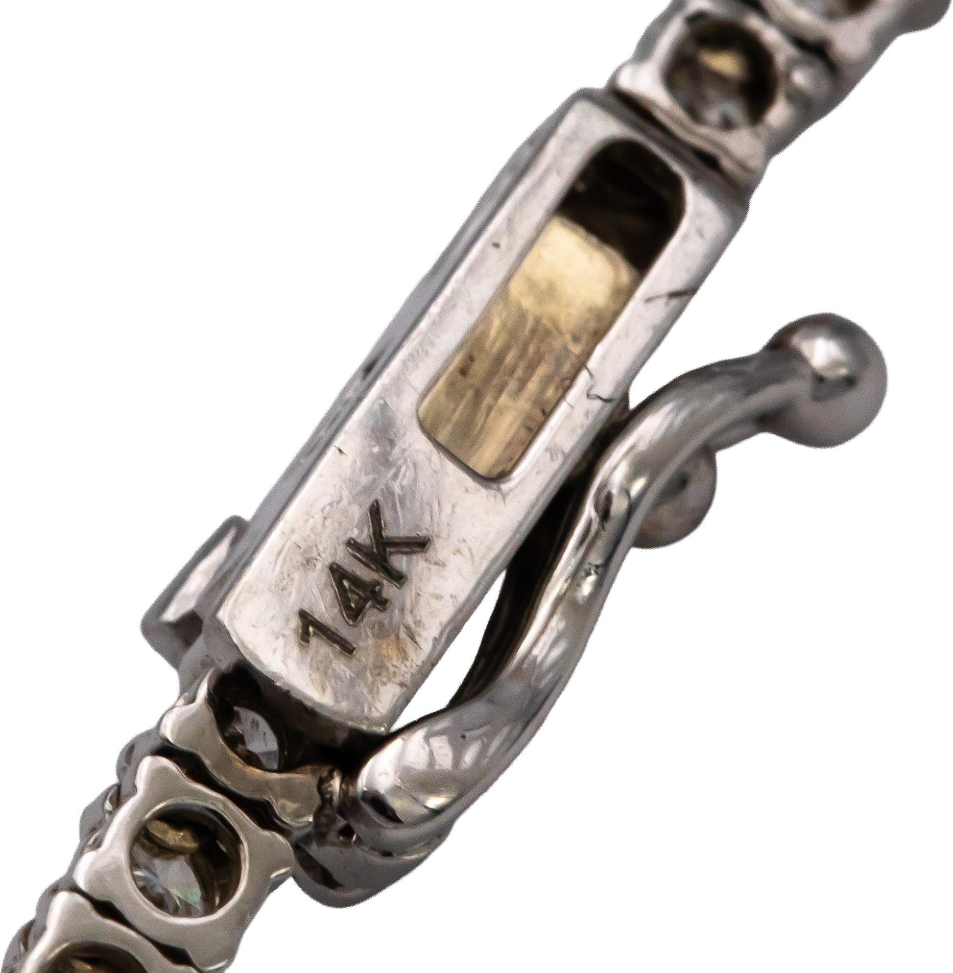 14k White Gold VS Round Diamond Tennis Necklace 4.65CT