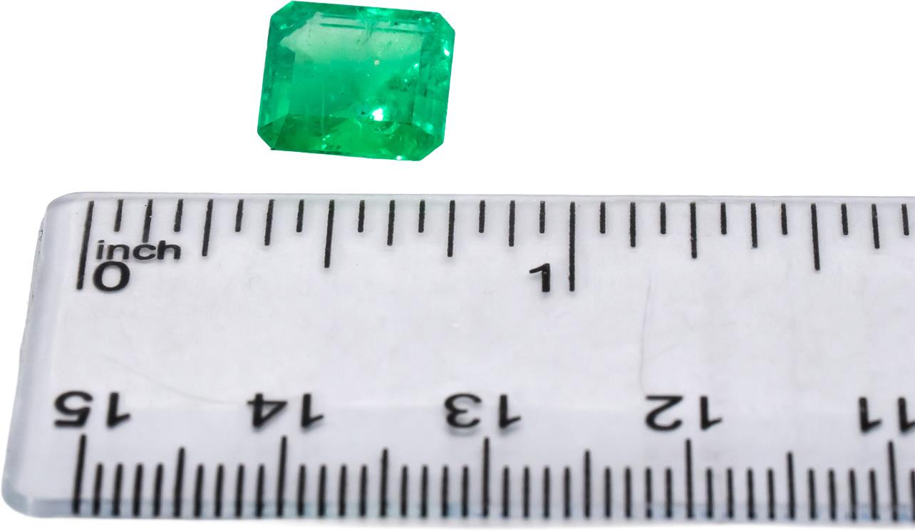 GIA Certified Octagonal Cut Natural Colombian Emerald Loose Gemstone 3.80CT