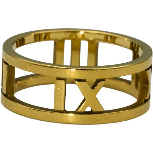 TIFFANY & CO. 18k Yellow Gold Atlas 7.0mm Wide Band Ring Size 5.25