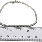 14k White Gold Round Diamond Tennis Bracelet 2.10CT