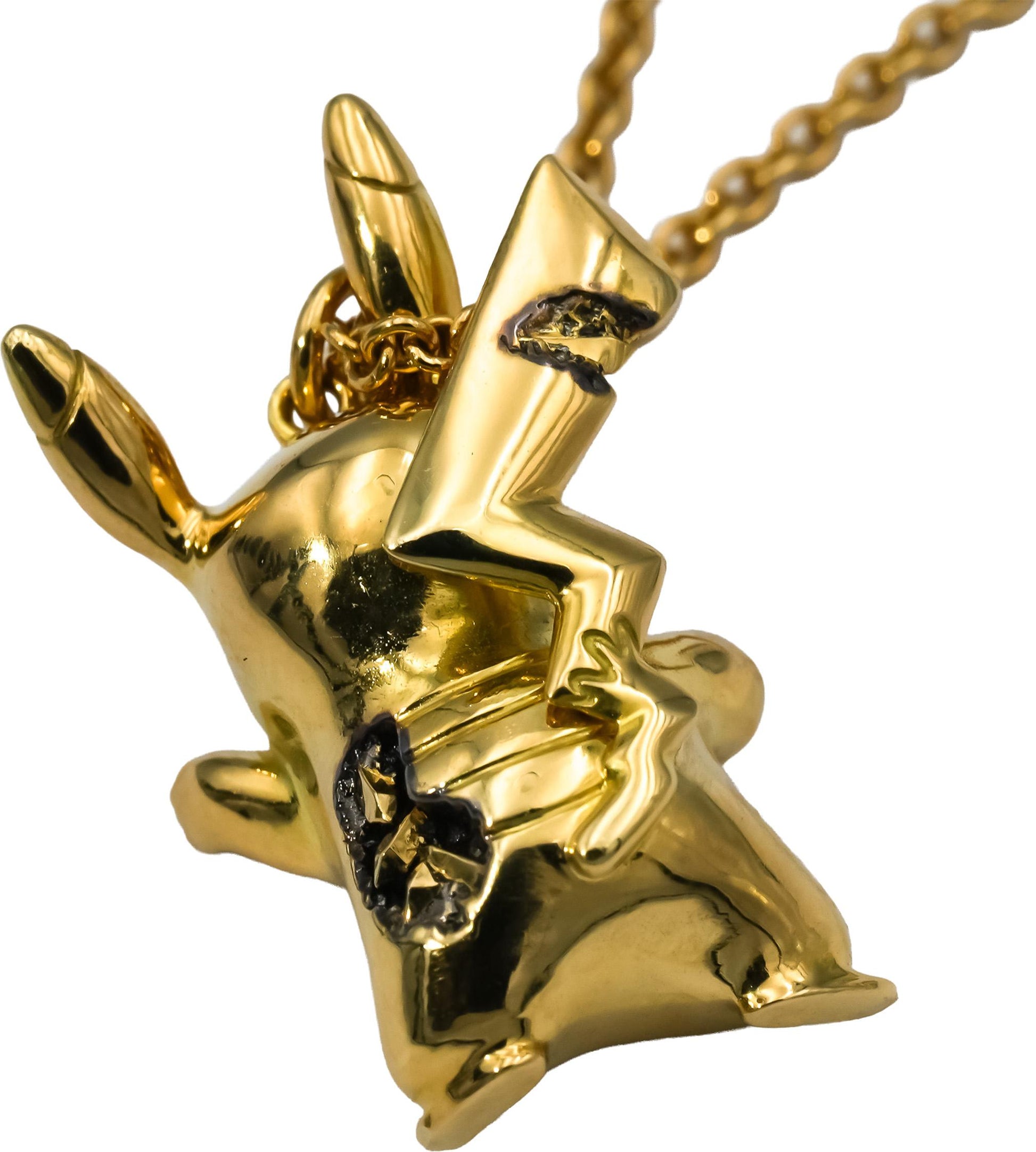 TIFFANY & CO. 18k Gold Arsham Studios Pokémon Pikachu Pendant Necklace w/ Box