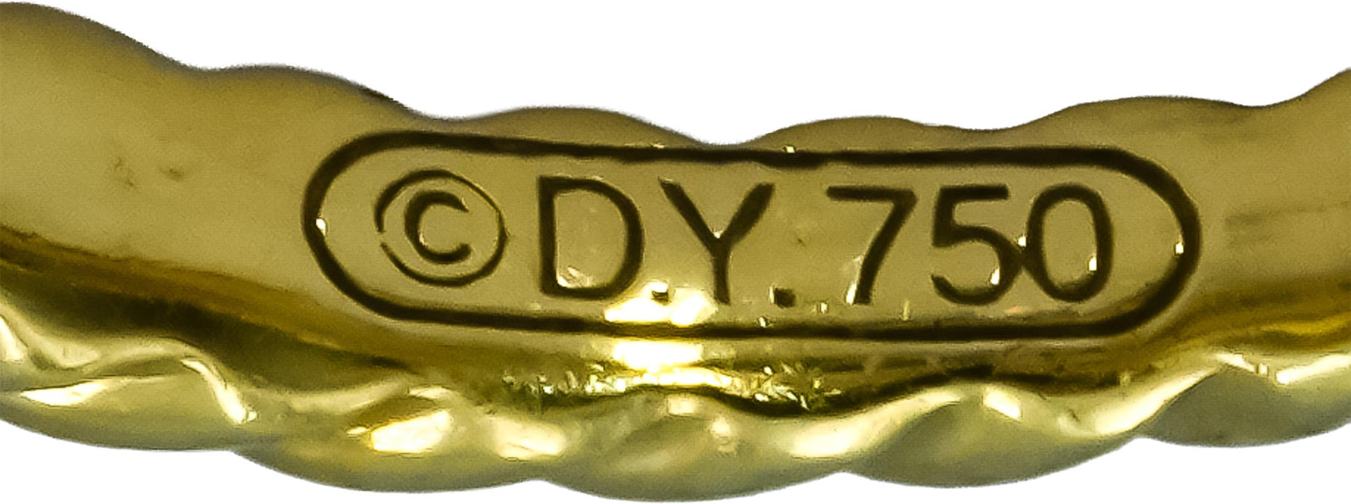 DAVID YURMAN 18k Yellow Gold Cushion Cut Peridot Cocktail Ring Size 6