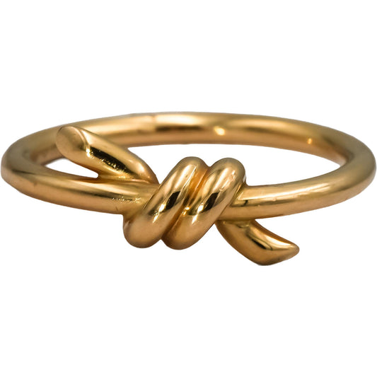 TIFFANY & CO. 18k Yellow Gold Knot Ring Size 5