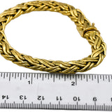 TIFFANY & CO. 18k Yellow Gold Byzantine Bracelet 9.5mm Wide