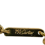 CARTIER 18k Yellow White Rose Gold Intertwined Bands Trinity Necklace