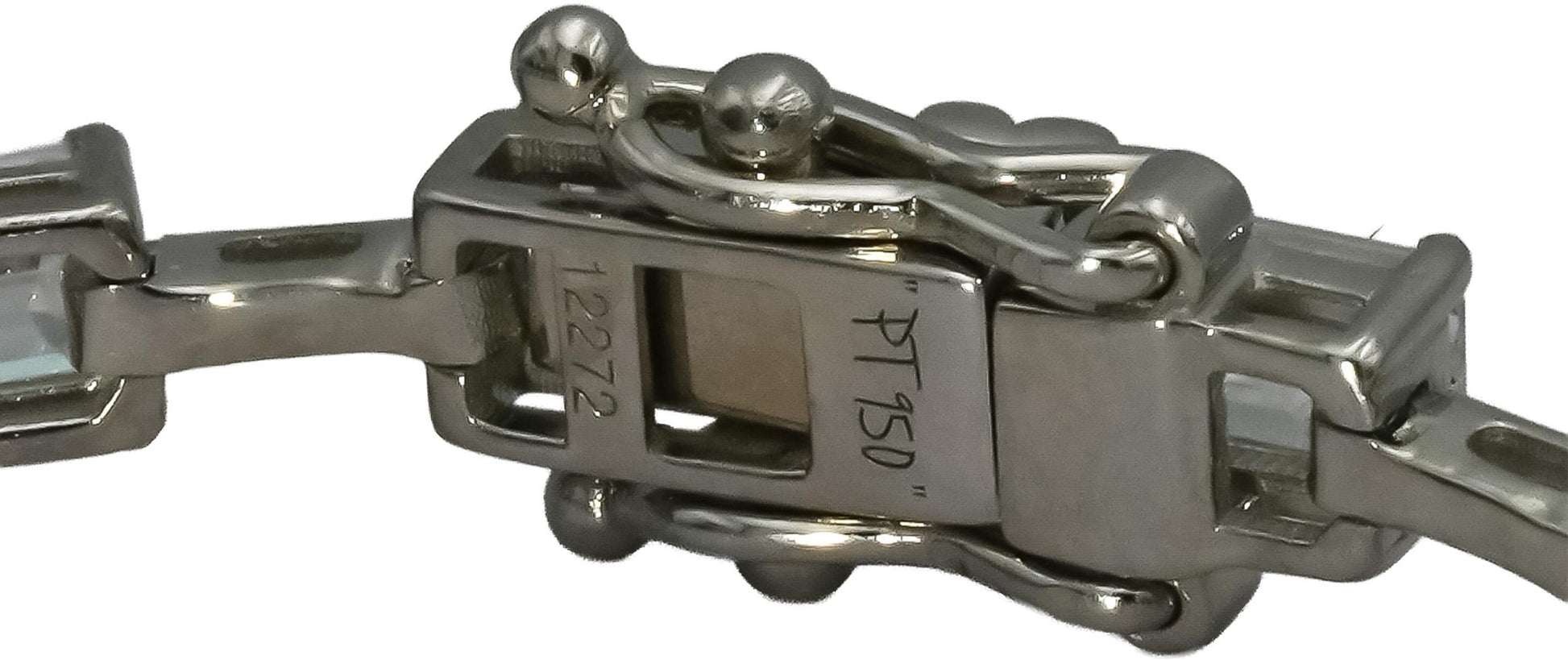 Platinum VS Emerald Cut Diamond Line Bracelet 5.46CT
